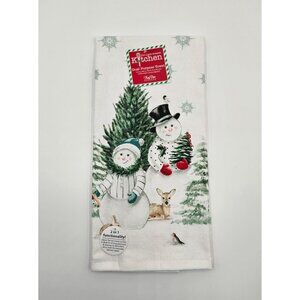 Kay Dee Designs Snowman Kitchen Towel Reversible Dual Purpose Holiday Decor